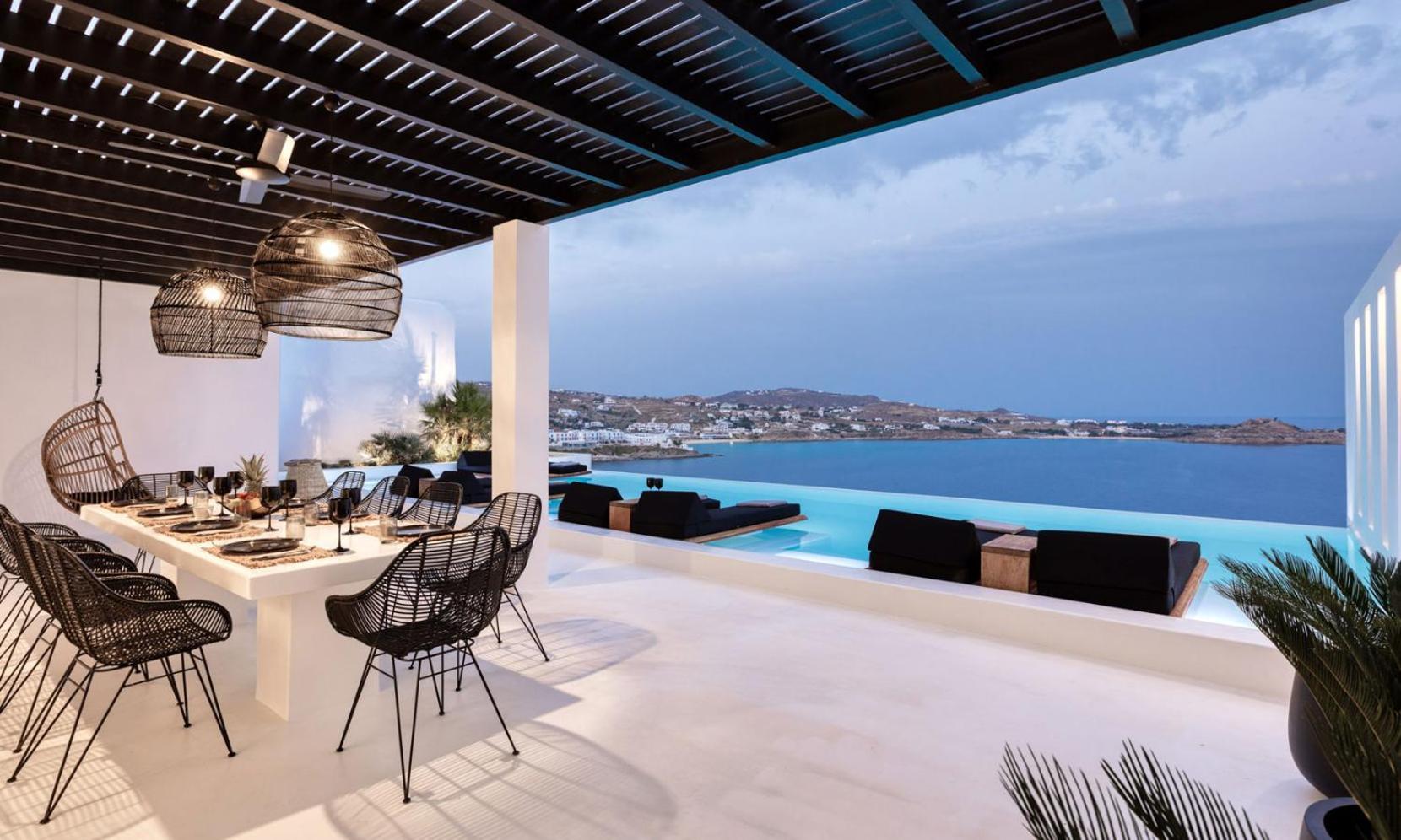 Psarou Black Villa 2 Exterior foto