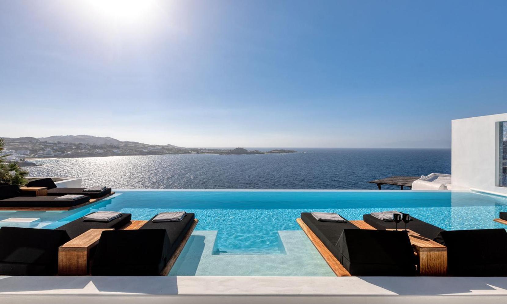 Psarou Black Villa 2 Exterior foto