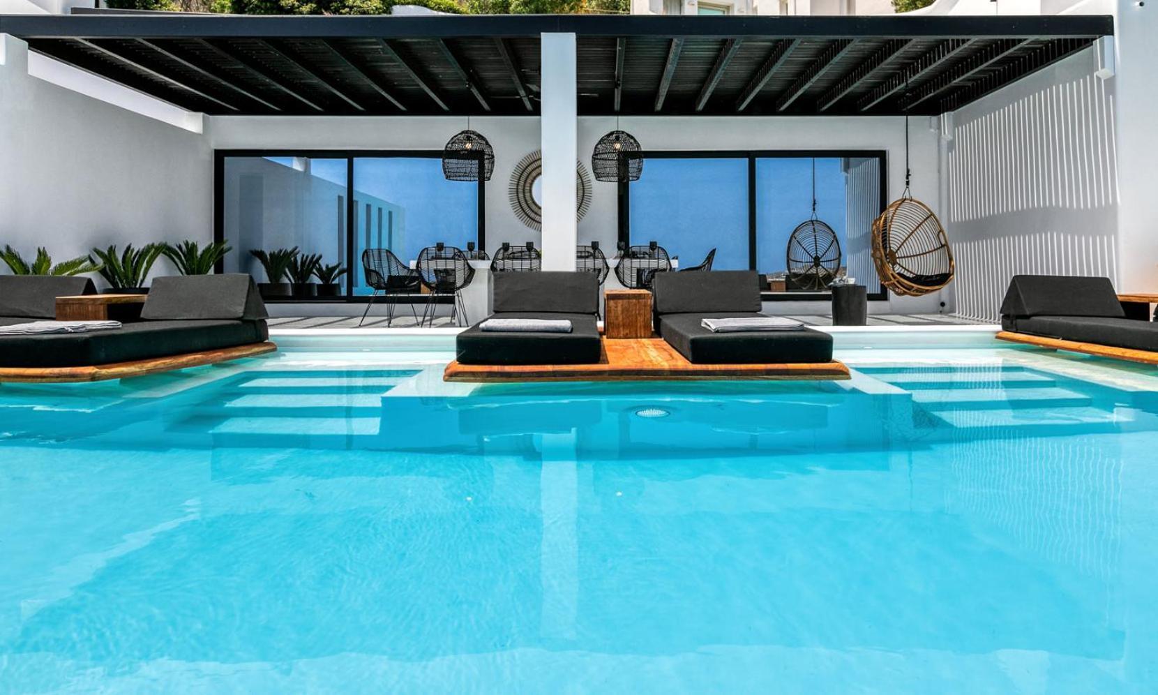 Psarou Black Villa 2 Exterior foto